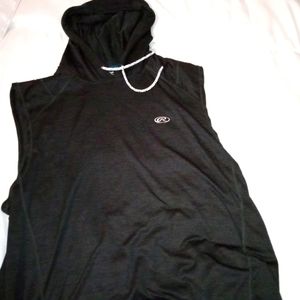 Men's quick dry muscle shirt with hood